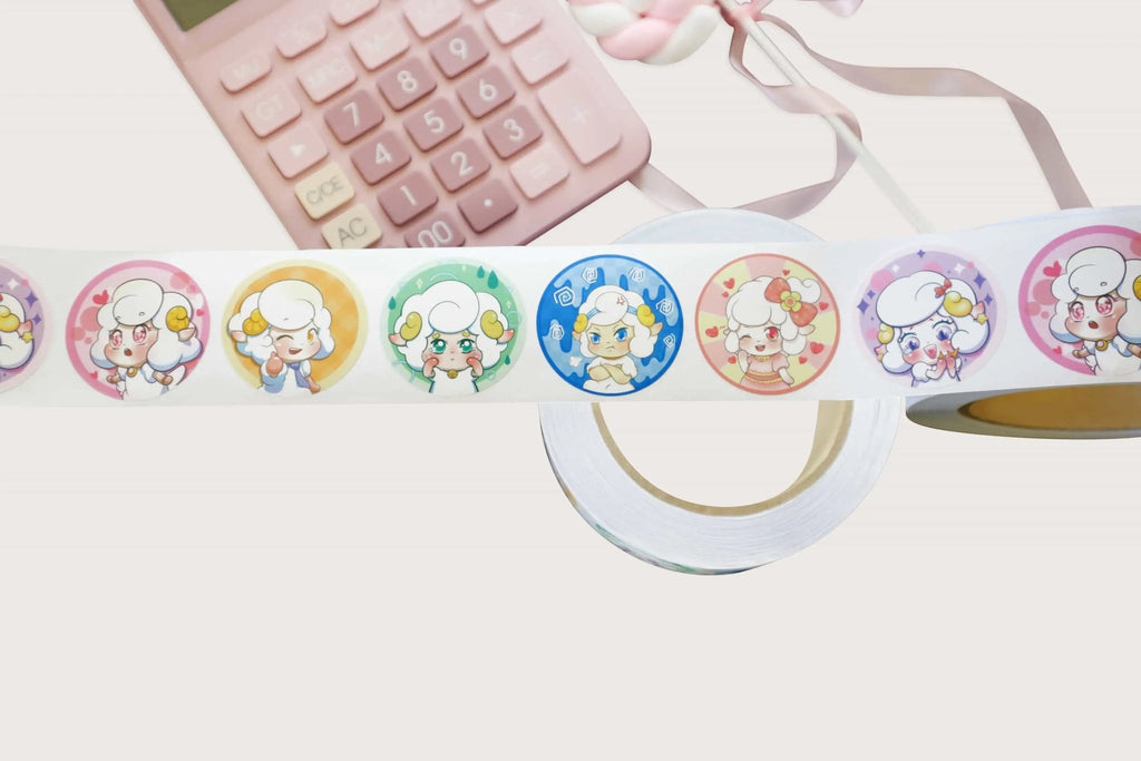 Cute Sticker Roll Emoji