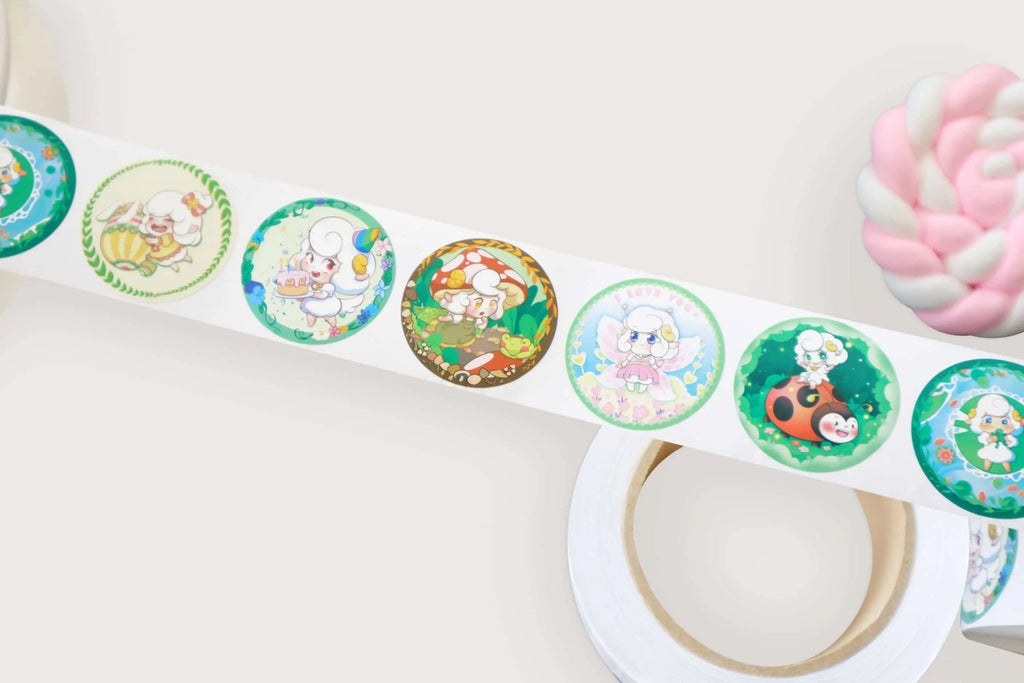 Cute Sticker Roll Jungle