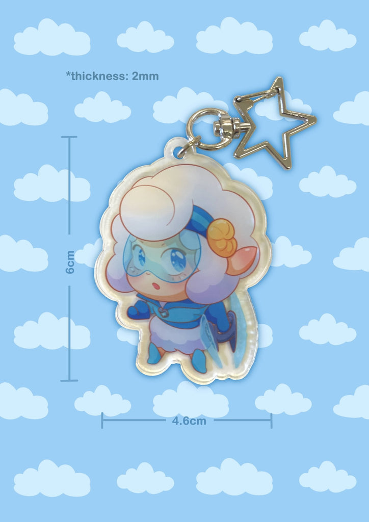 Sheep-Themed Key Chain