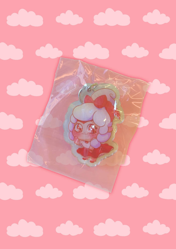 Sheep-Themed Key Chain