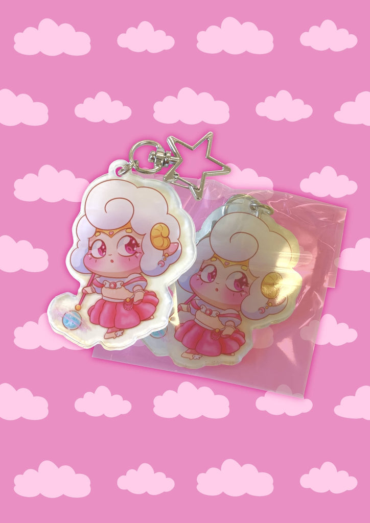 Sheep-Themed Key Chain