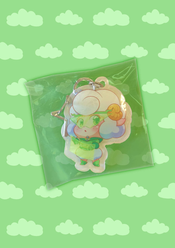 Sheep-Themed Key Chain
