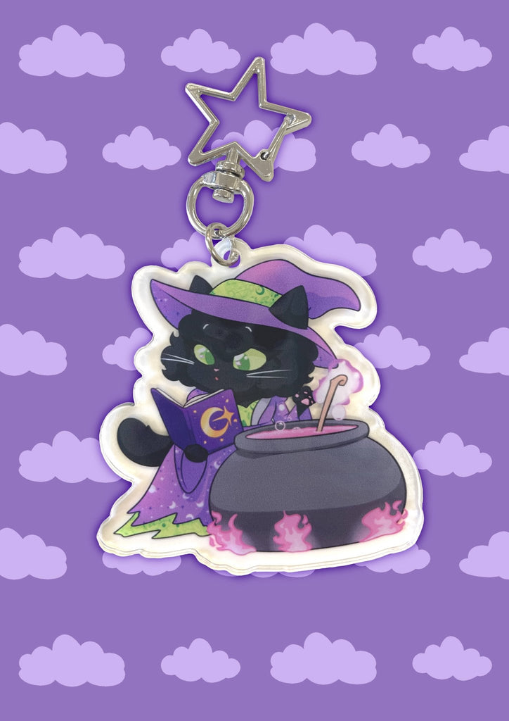 Sheep-Themed Key Chain Witch