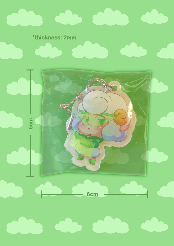 Sheep-Themed Key Chain