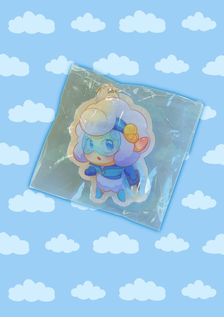 Sheep-Themed Key Chain